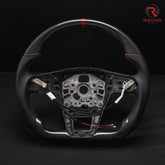 Revolve carbon fiber Flat Customized Sport Steering Wheel 2018-21 RS S A 6 7 Q5 Q8 - revolvesteering